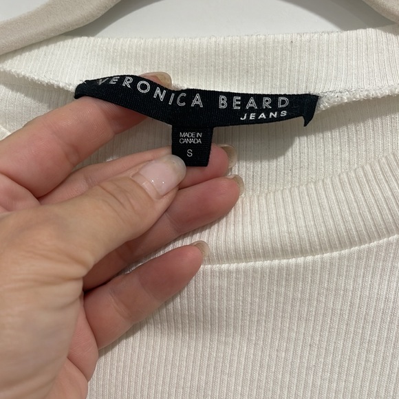 VERONICA BEARD WHITE SWEATER SMALL - Picture 4 of 5